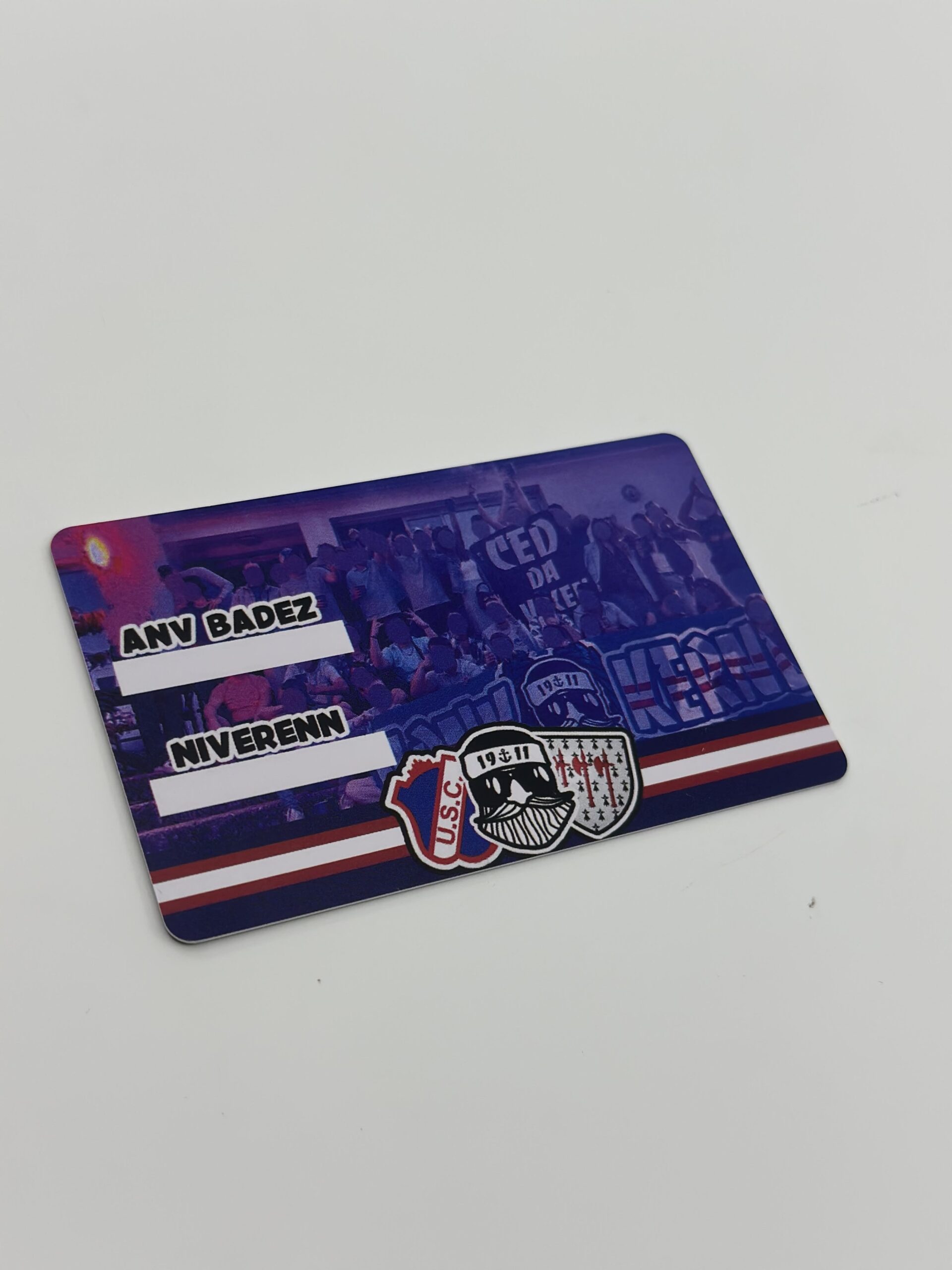Carte de membre supporters ultras 