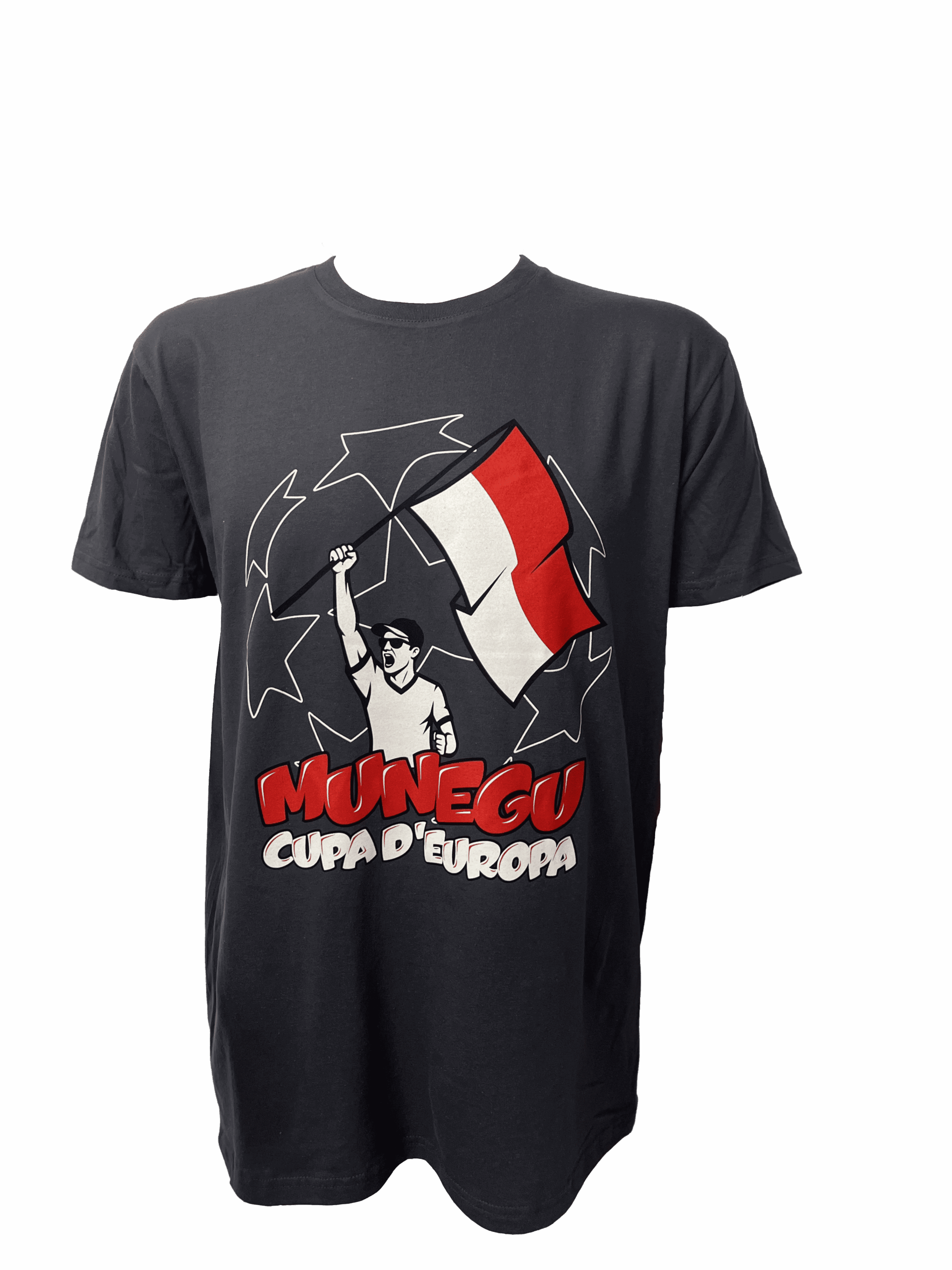 T-shirts Munegu rouge et blanc