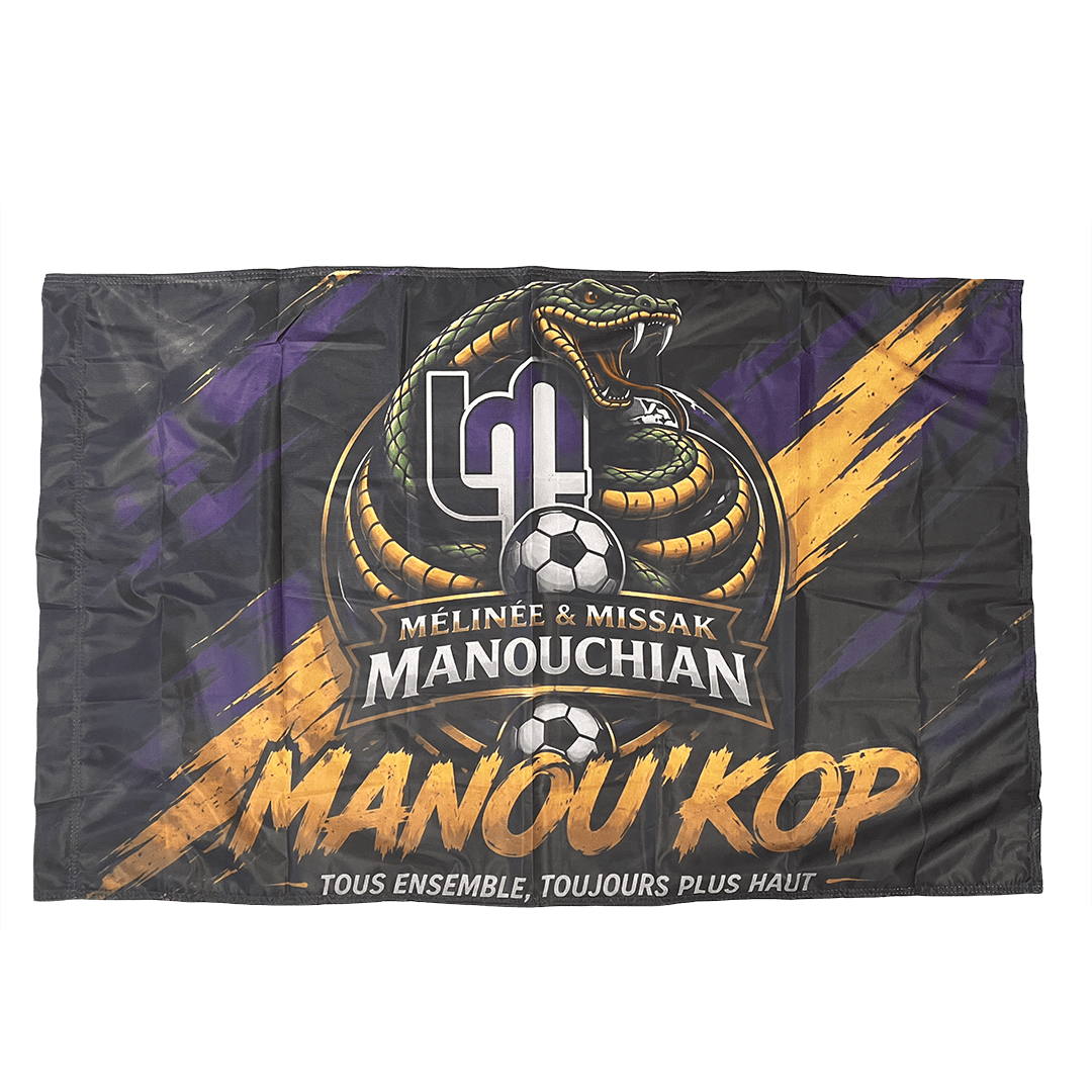 Drapeau personnalisé groupe de supporter