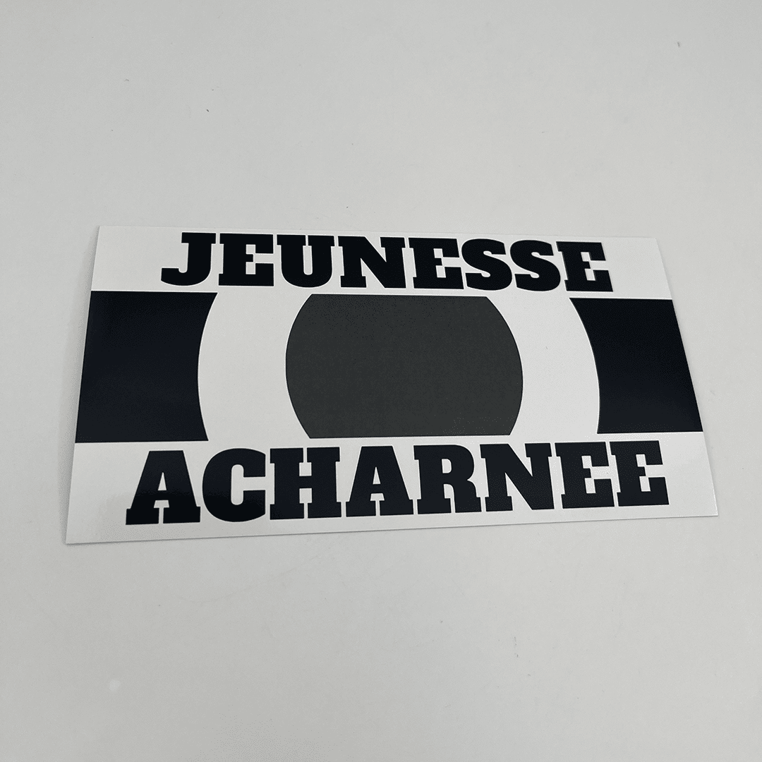 Jeunesse Acharnée autocollant rectangle