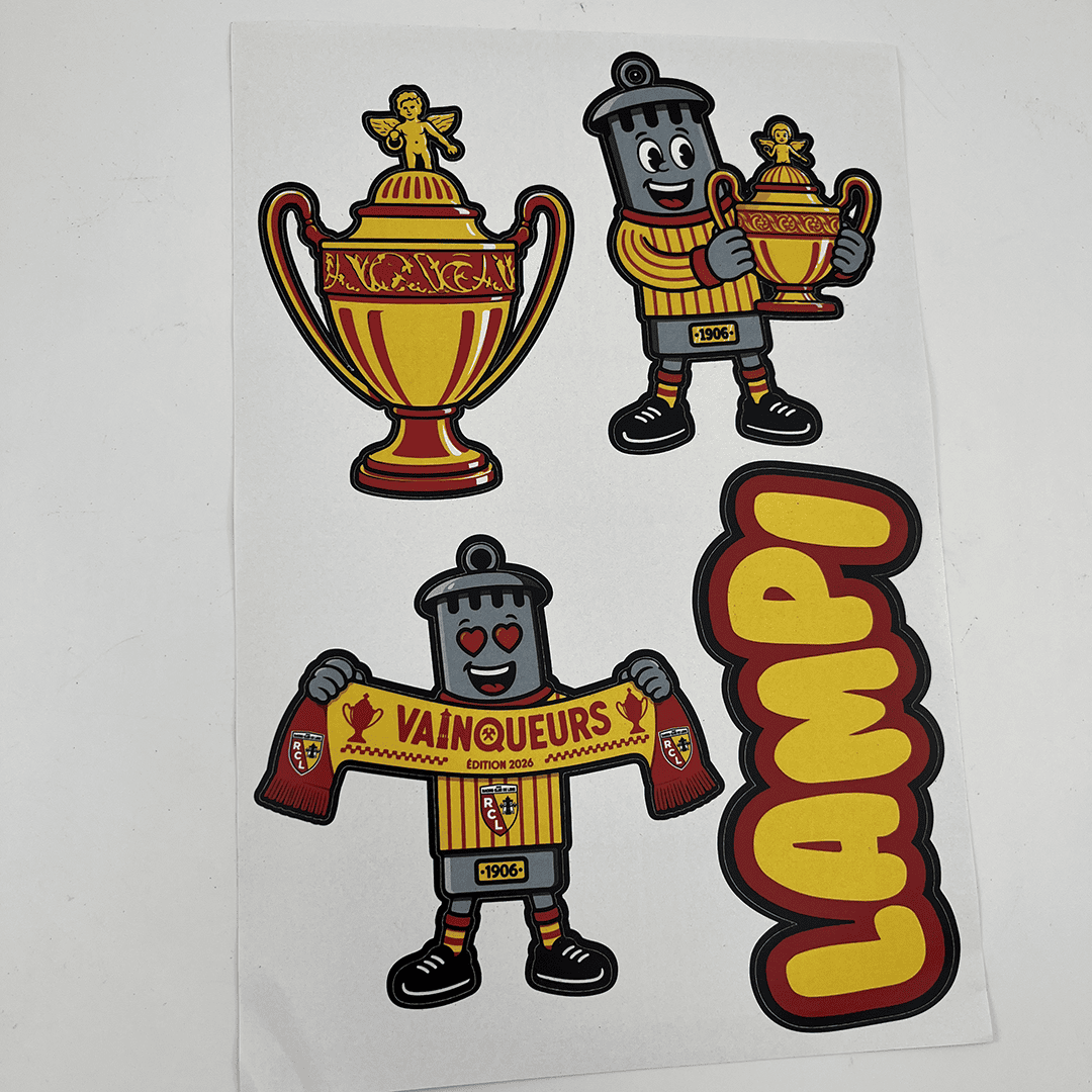 Feuille d'autocollant RC Lens